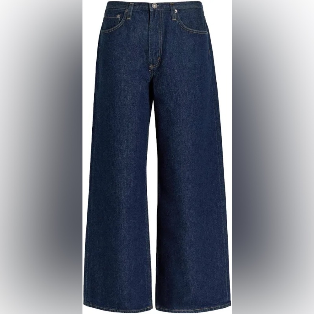 Agolde NWT size 28 Clara Jeans 
Low Rise Baggy Flare whisper dark blue - Picture 4 of 13